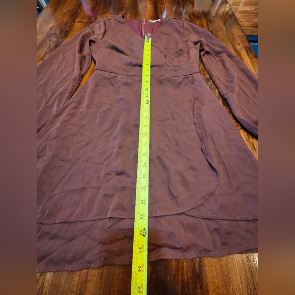 ALTAR'D STATE Gorgeous Maroon long sleeve flowy dress, Size M Whimsigoth - Picture 2 of 7